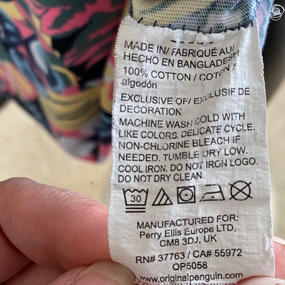 Original Penguin by Munsingware Floral Golf Fishing Vacation Tee Shirt XL - Picture 6 of 14